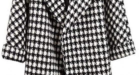 Recensioni di cappotto a quadri bianco e nero