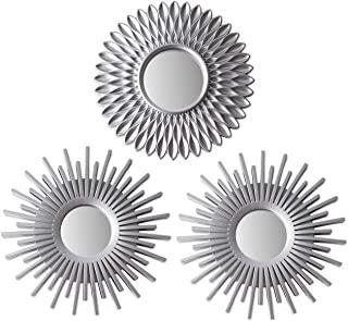 Recensioni di specchio con cornice argento