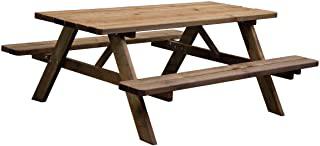 Recensioni di tavolo con assi di legno